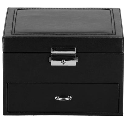 Papuošalų dėžutė juodos spalvos HA1081 16x16x11cm