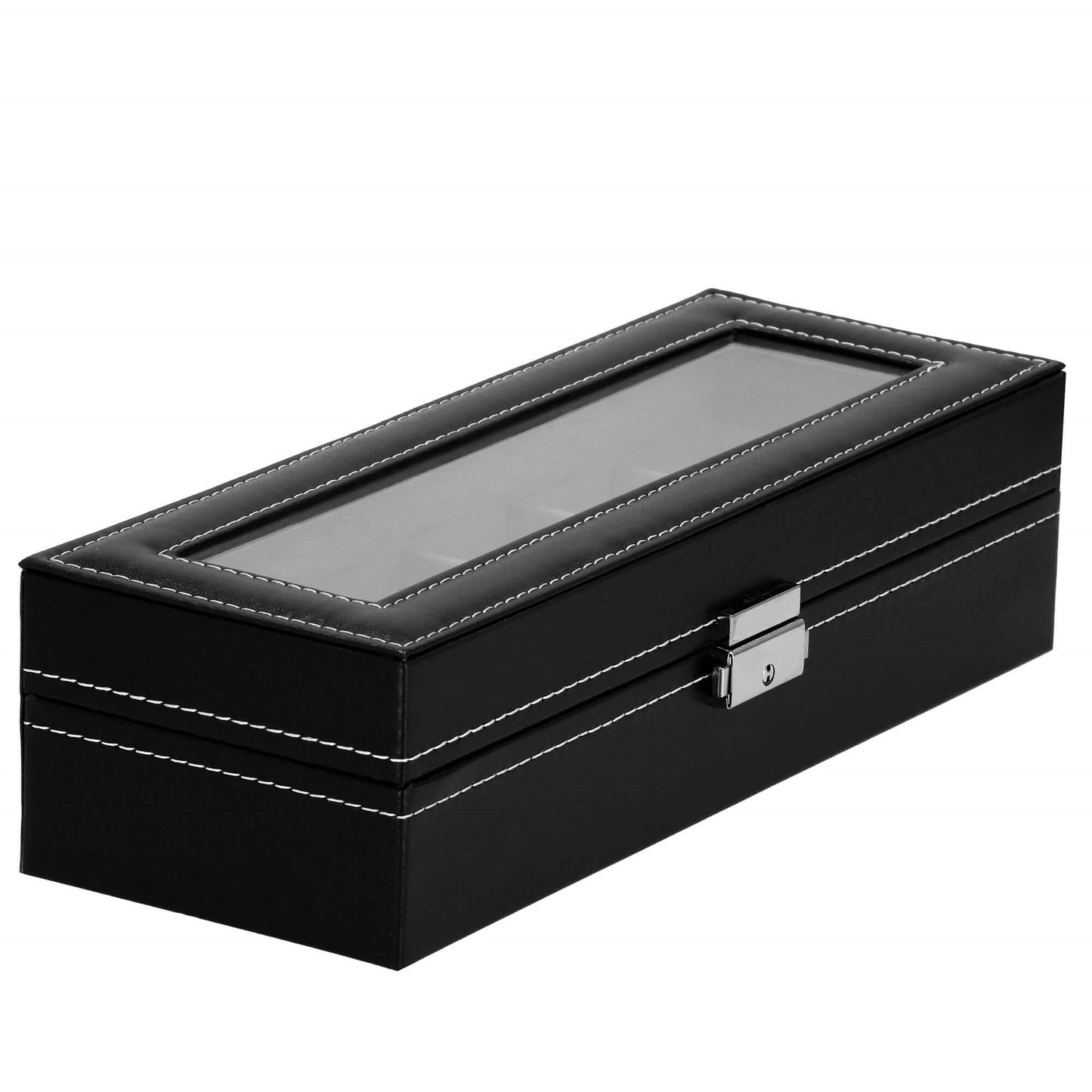 Laikrodžio dėžutė juodos spalvos HA1053 31,5x11x8cm