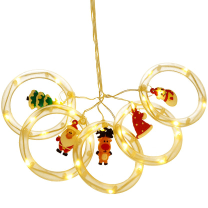 Šviesos užuolaida  CL4042 110 LED girlianda, USB lemputės su figūrėlėmis, šiltai balta