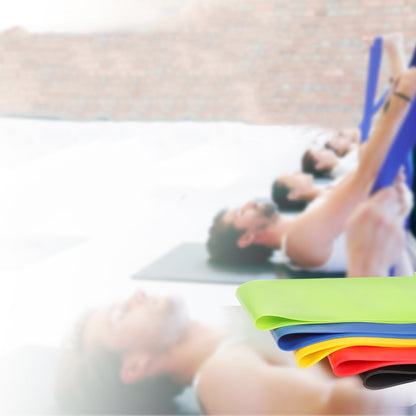 Fitneso pasipriešinimo juostų rinkinys  PB0012 5 vnt 60 cm