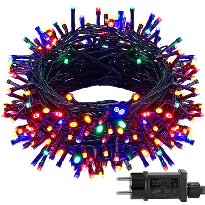 Kalėdų eglutės lemputės CL0542 500 led daugiaspalviai 27,5 m 8 apšvietimo funkcijos,