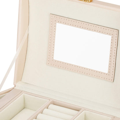 Papuošalų dėžutė kreminės spalvos HA1086 17,5x14x13cm