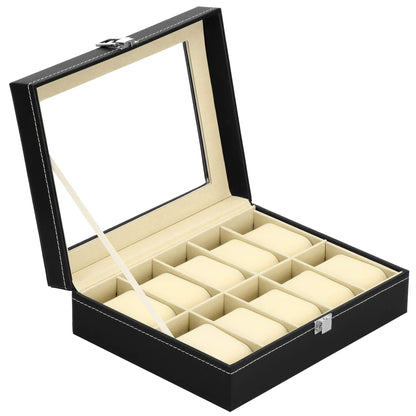 Laikrodžio dėžutė juodos spalvos HA1055