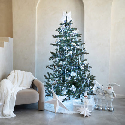 Kalėdinės lemputės CL0543, 500 LED, šaltai balta + šaltai balta blyksniai, 27,5 m