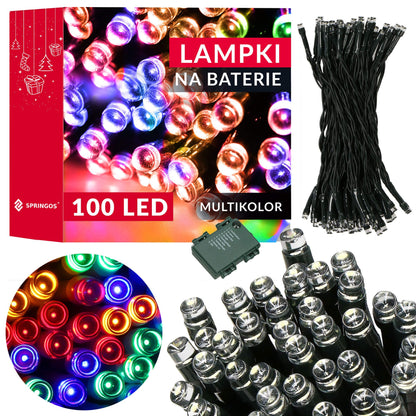 CL4032 Girlianda, 100 LED, 10m, spalvota