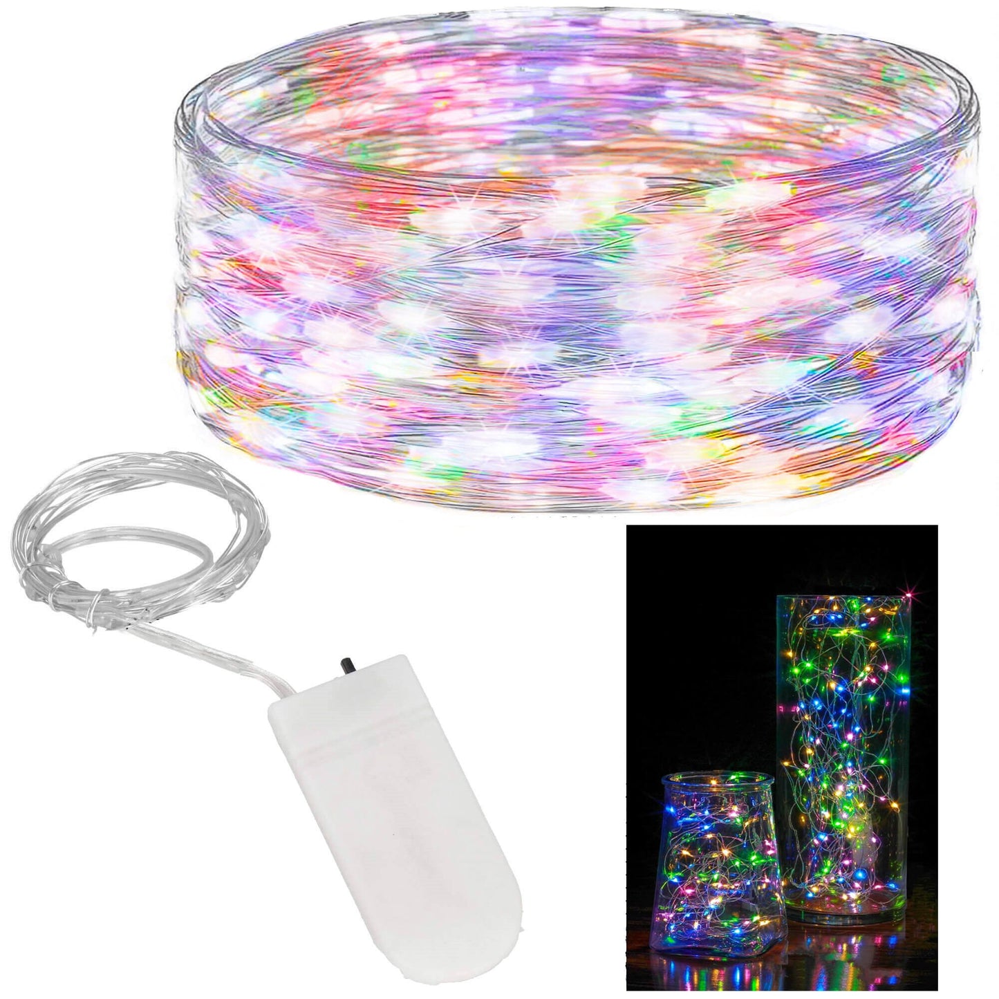 LED lemputės su baterijomis 20 LED CL4101