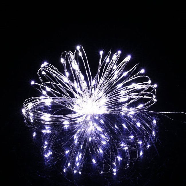 CL0015 Led girlianda, 50 LED, 4,9m, šalta balta