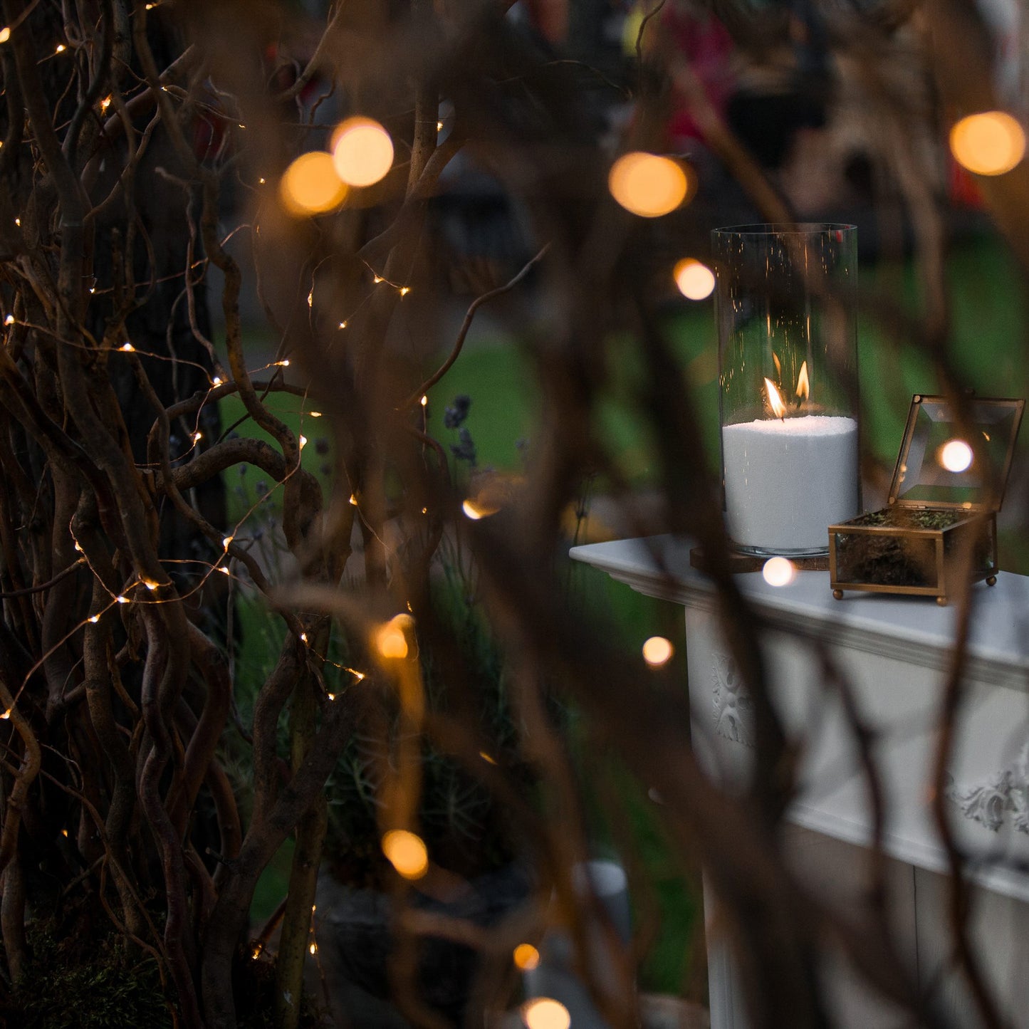 Kalėdinės lemputės su saulės baterija CL4147 12 m, šilta balta, 8 apšvietimo funkcijos