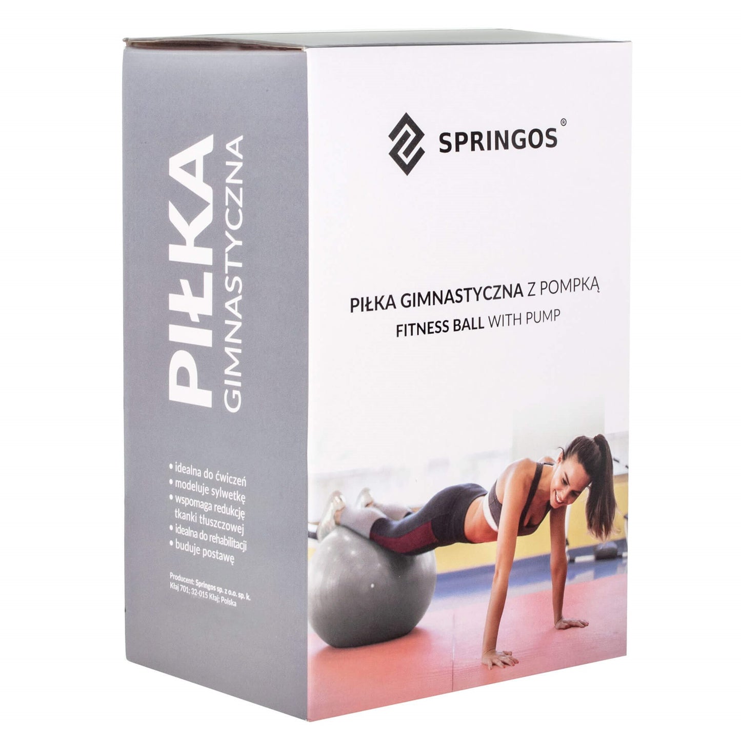 Gimnastikos kamuolys su pompa  FB0012 75 cm