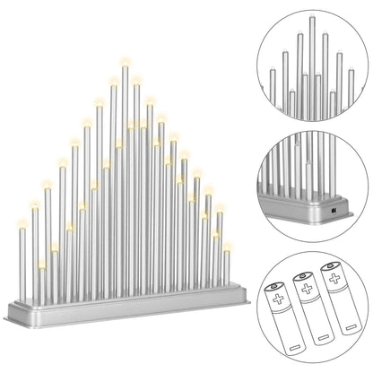 CL0855 Derokatyvinis žvakių stovas 33 LED