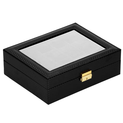 Laikrodžio dėžutė juodos spalvos HA1057 25x20x8cm