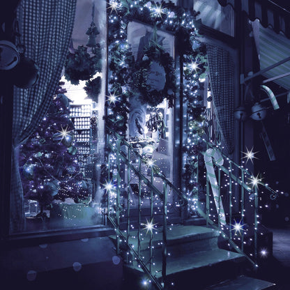 Kalėdinės lemputės CL4083 15m, šaltai balta + blykstė