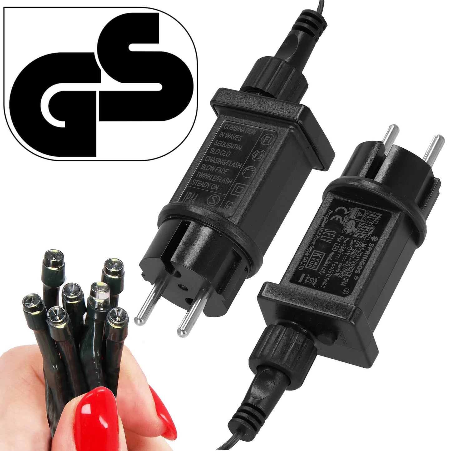 Kalėdinės lemputės CL4085 25m, šaltai balta, 8 apšvietimo funkcijos