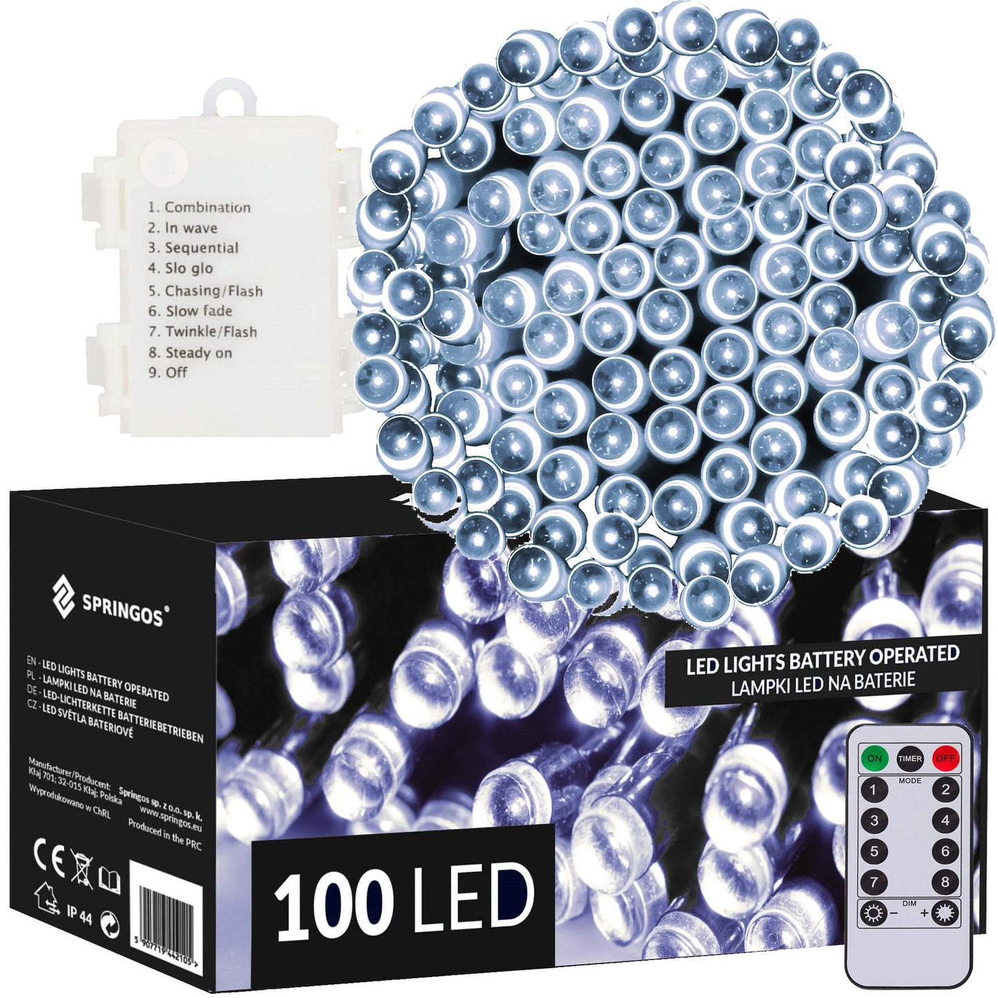 CL4035 Led girlianda, šaltai balta, 10m