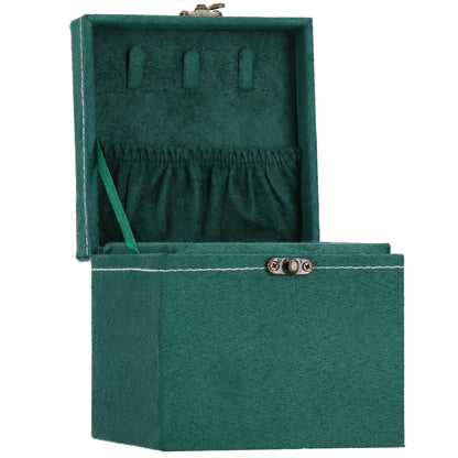 Papuošalų dėžutė žalios spalvos HA1088 12x12x12cm