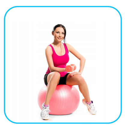 Gimnastikos kamuolys su pompa  FB0012 75 cm