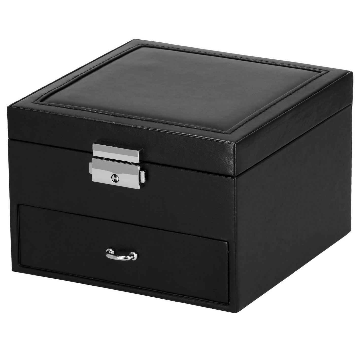 Papuošalų dėžutė juodos spalvos HA1081 16x16x11cm