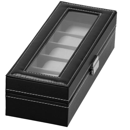 Laikrodžio dėžutė juodos spalvos HA1053 31,5x11x8cm