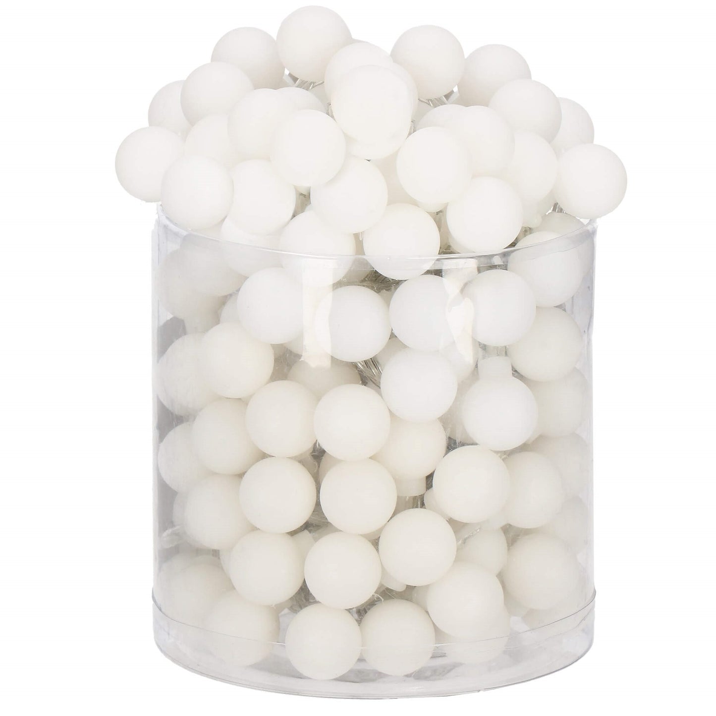 Burbuliukų girlianda, 50 LED C76, šilta balta, 3xAA