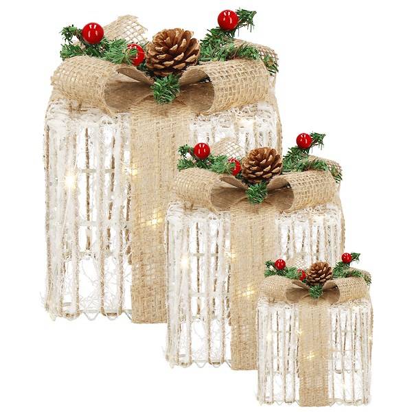 LED Kalėdų dekoravimo dovanos Apšvietimas  CA1027 3 vnt. rinkinys
