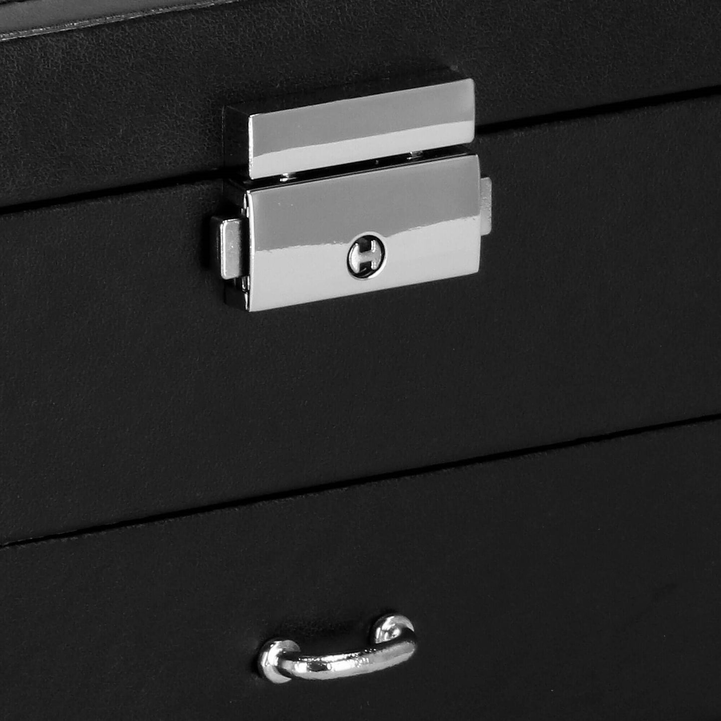 Papuošalų dėžutė juodos spalvos HA1081 16x16x11cm