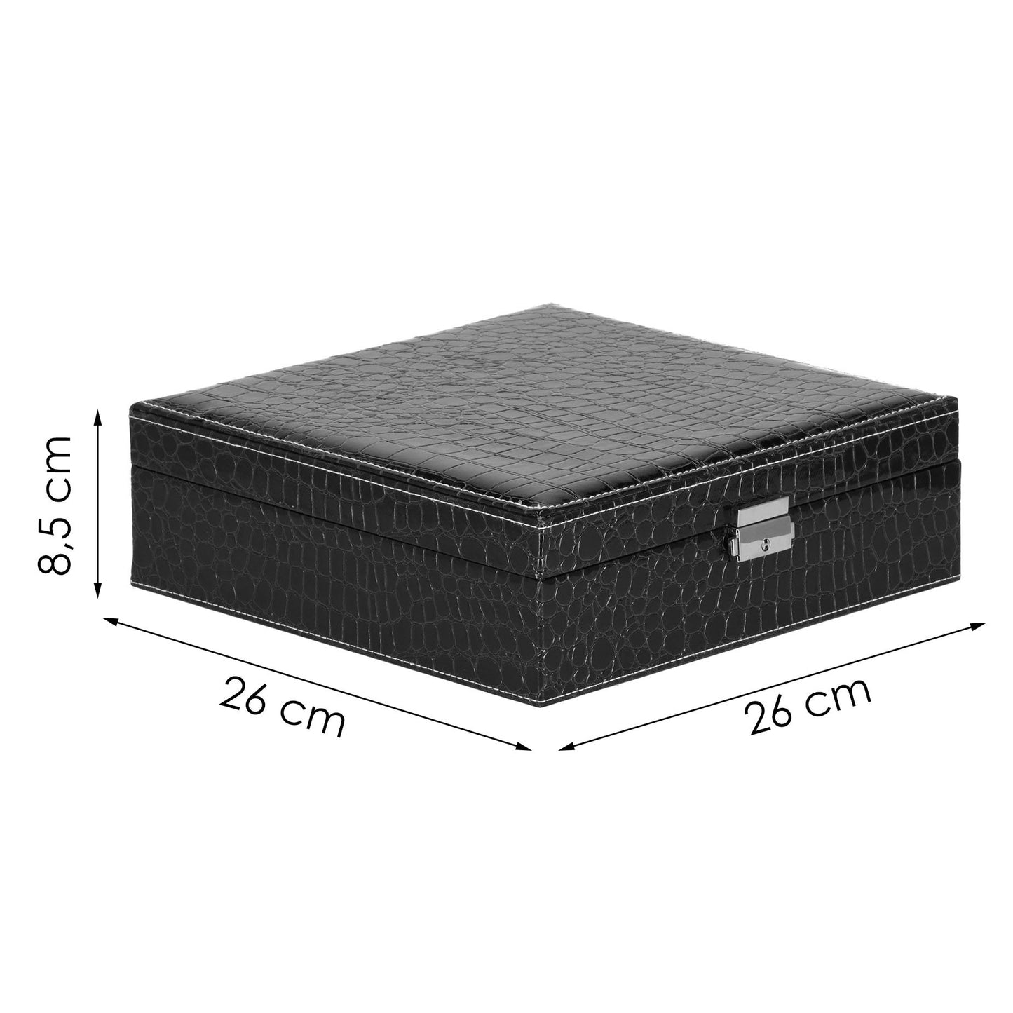 Papuošalų dėžutė HA1075 26,5x26,5x8,5cm