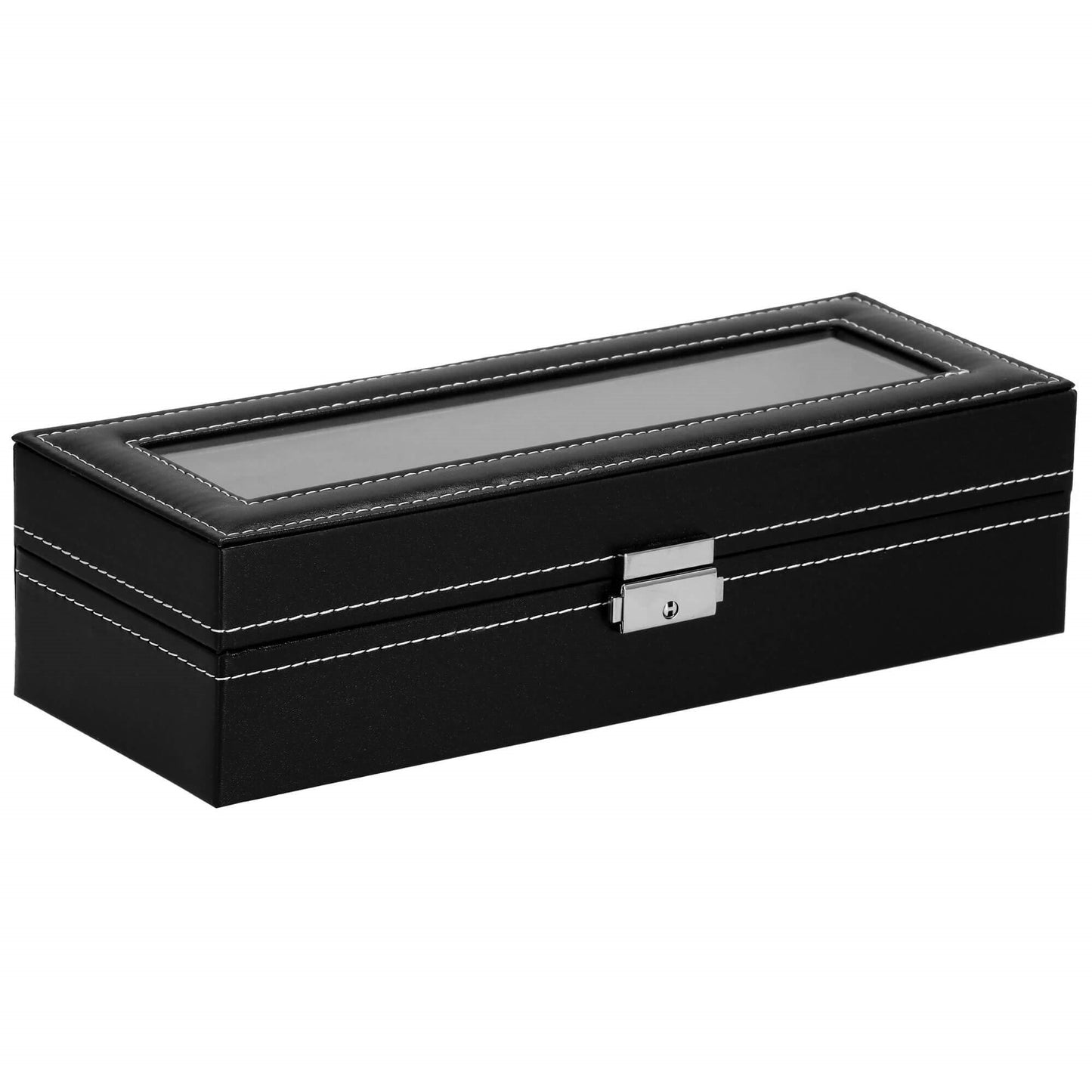 Laikrodžio dėžutė juodos spalvos HA1053 31,5x11x8cm