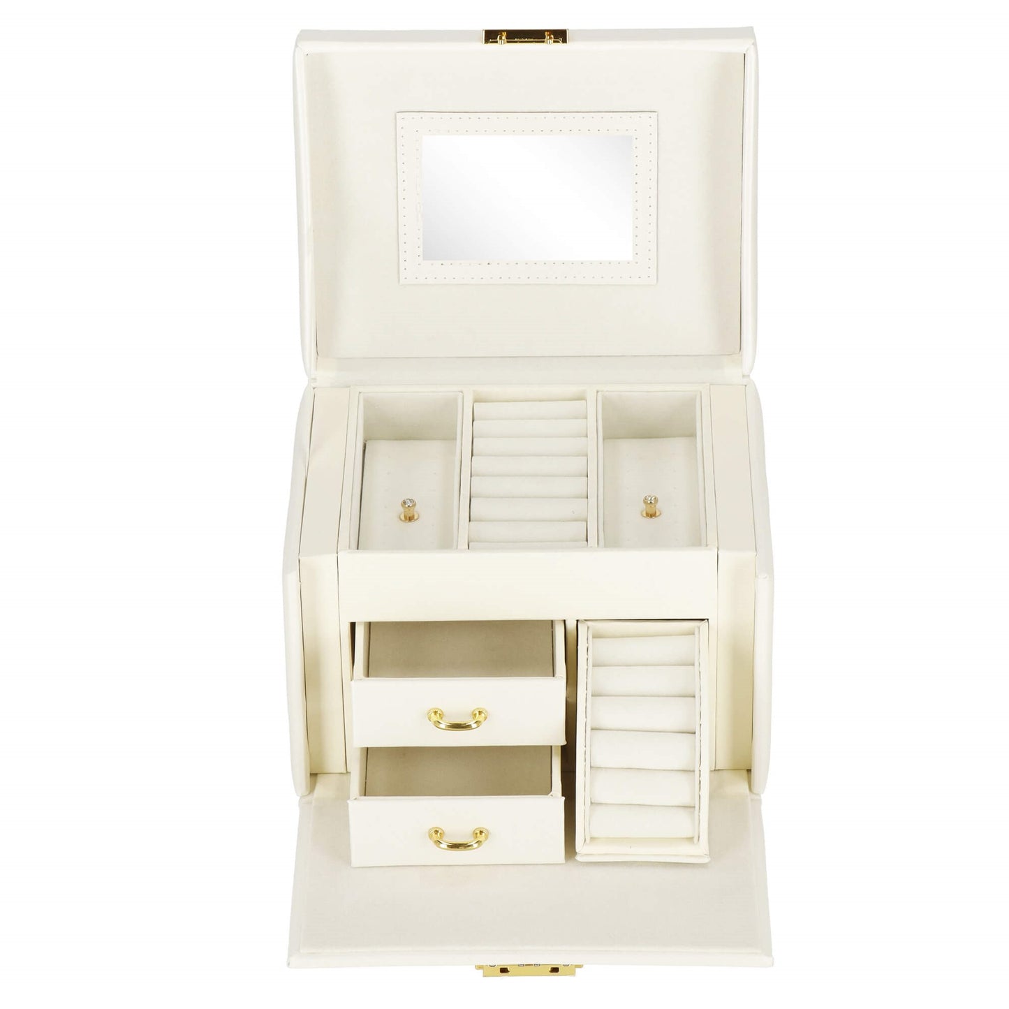 Papuošalų dėžutė kreminės spalvos HA1039 17,5x14x13cm