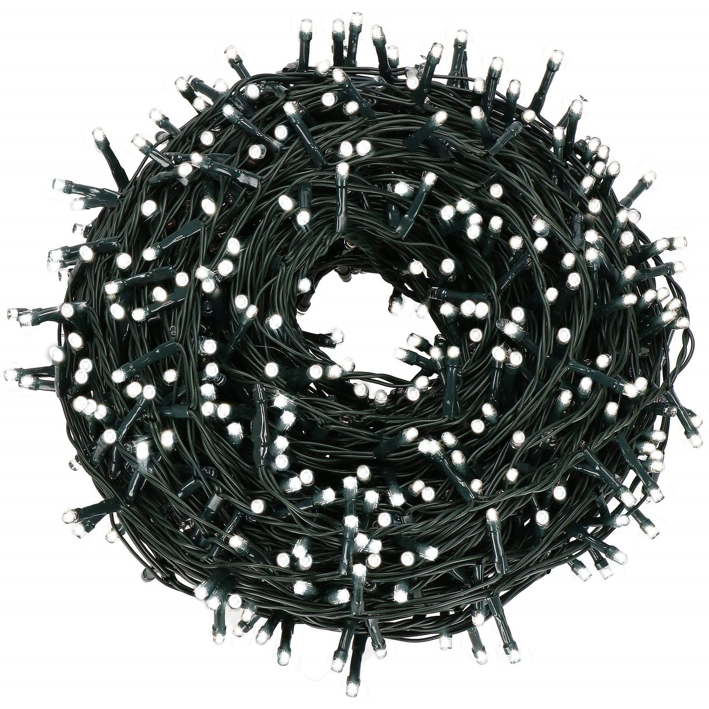 CL0520 Led girlianda girlianda 500 LED, šalta balta, 8 apšvietimo funkcijos