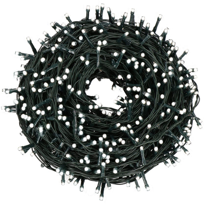 CL0520 Led girlianda girlianda 500 LED, šalta balta, 8 apšvietimo funkcijos