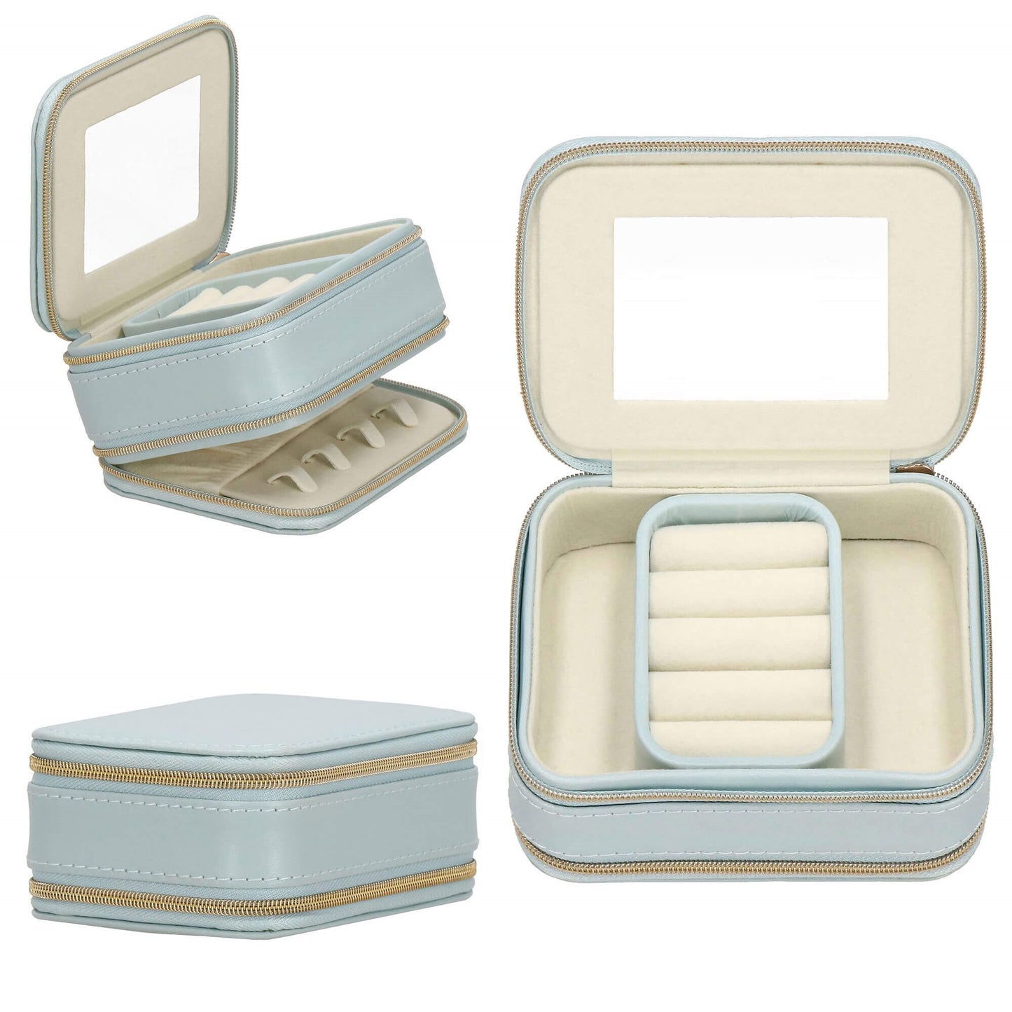 Papuošalų dėžutė mėlynos spalvos HA1035 11,5x8,5x5cm