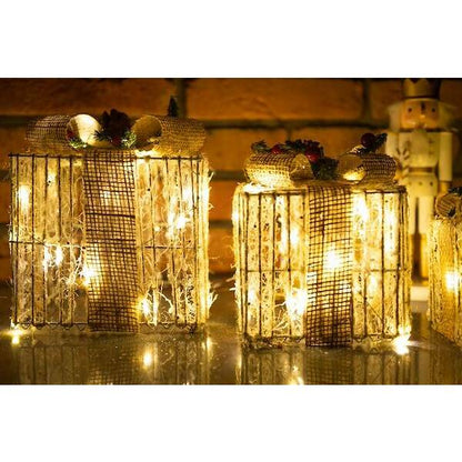 LED Kalėdų dekoravimo dovanos Apšvietimas  CA1027 3 vnt. rinkinys