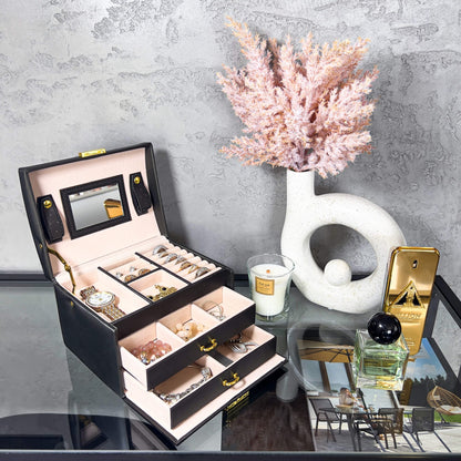 Papuošalų dėžutė rudos spalvos HA1029