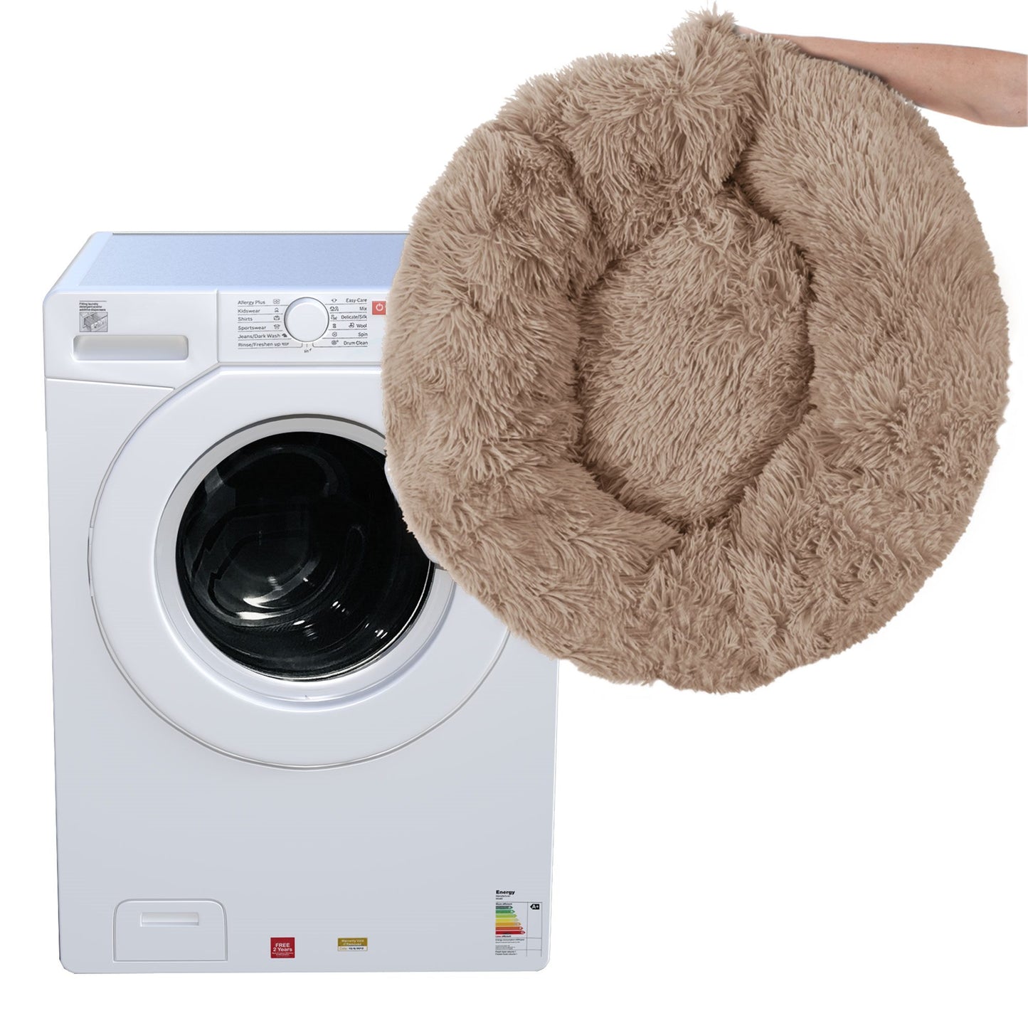 Šuns ir katės guolis  PA0170, 40 cm, pliušinis, šviesiai rudas