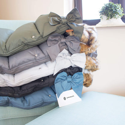 Vaikiškas miegmaišis SB0003, 4-in-1, vežimėliui, rogutėms ir lopšiui, juodas