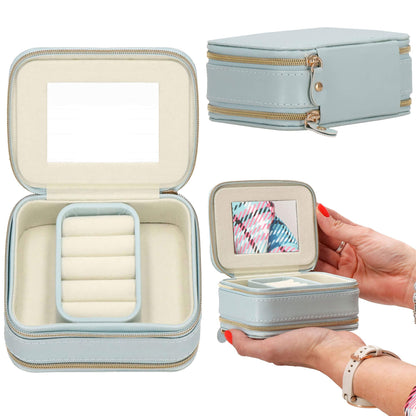 Papuošalų dėžutė mėlynos spalvos HA1035 11,5x8,5x5cm