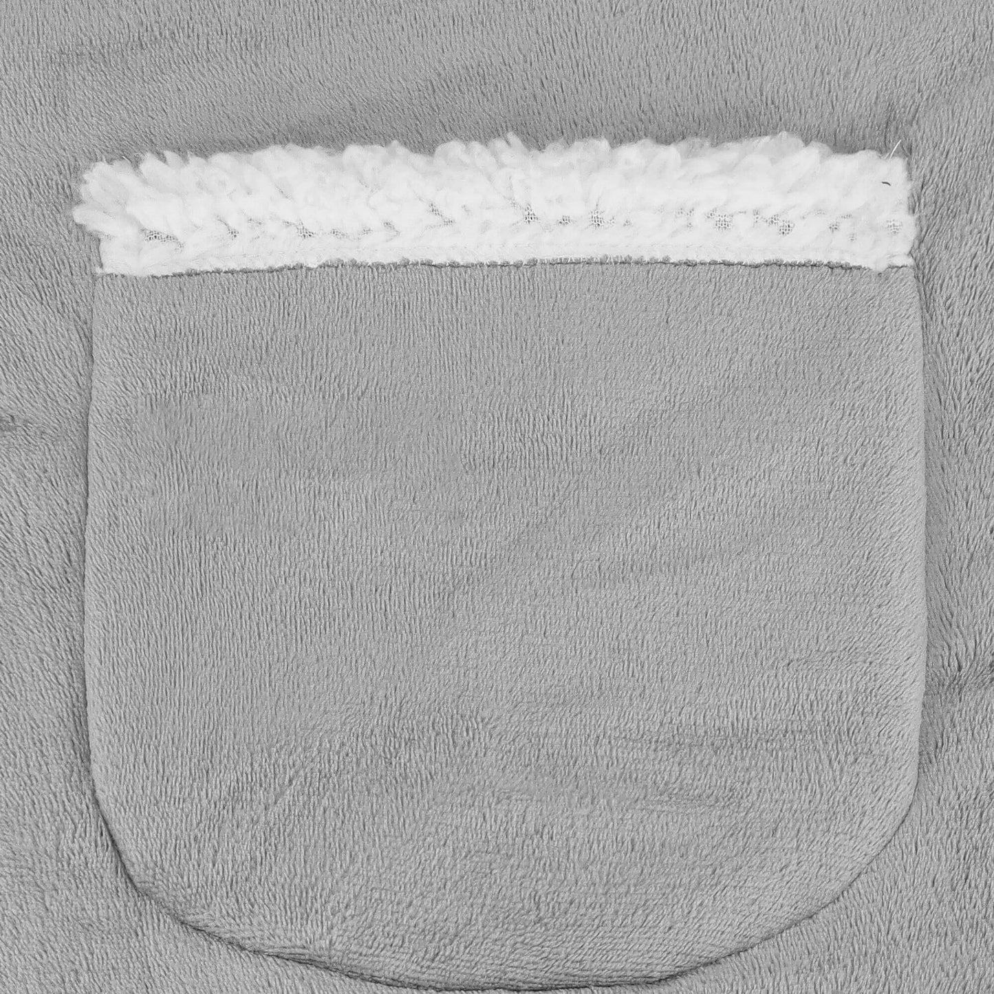 Hoodie Blanket – šiltas megztinis–pledas XXL, pilka/balta v2