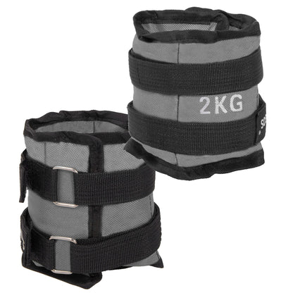 Riešų ir kulkšnių svoriai  FA0006, 2x 2kg