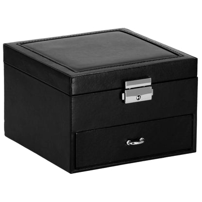Papuošalų dėžutė juodos spalvos HA1081 16x16x11cm