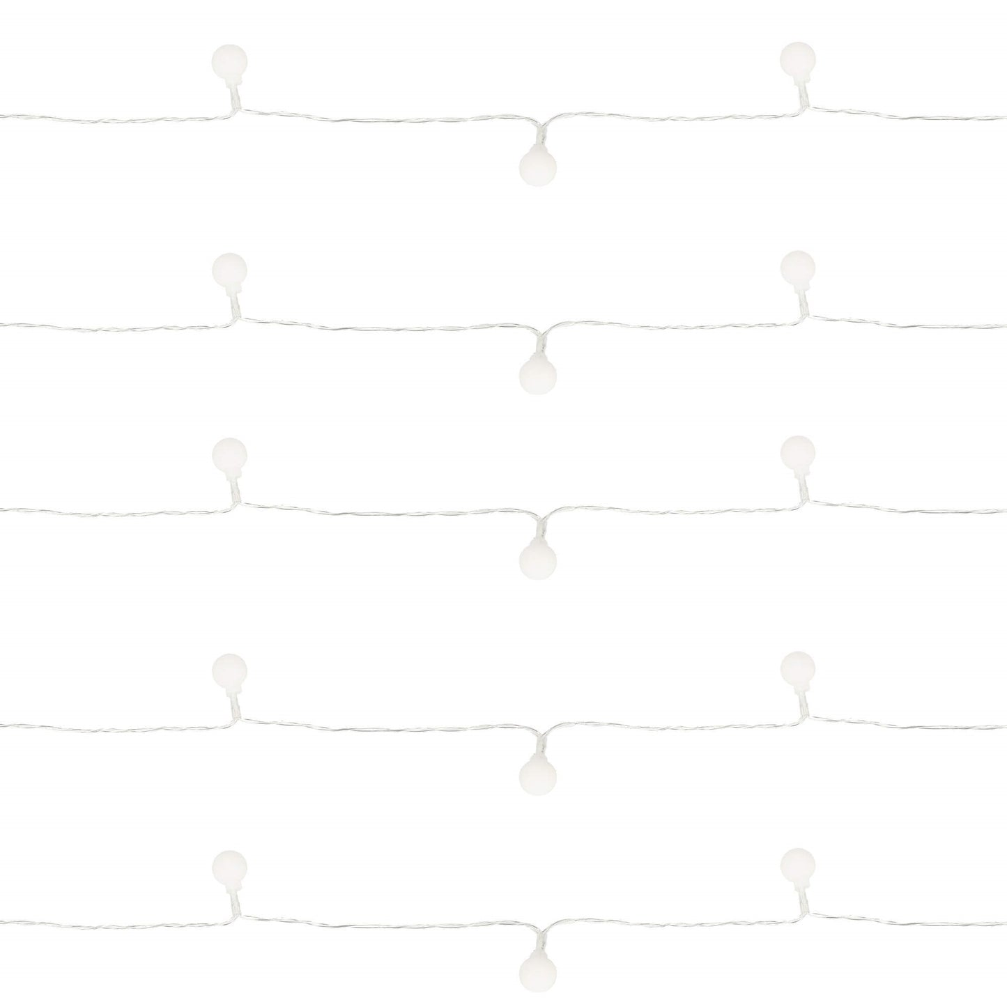 Burbuliukų girlianda, 50 LED C76, šilta balta, 3xAA