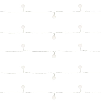 Burbuliukų girlianda, 50 LED C76, šilta balta, 3xAA