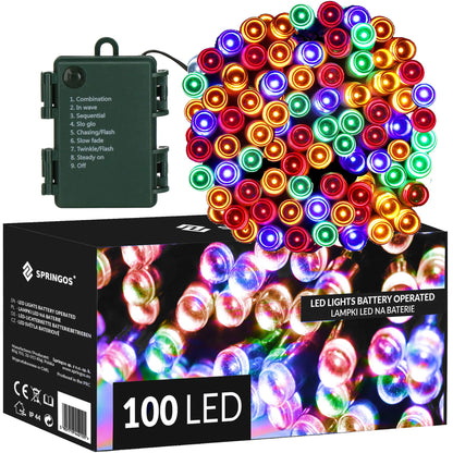 CL4032 Girlianda, 100 LED, 10m, spalvota