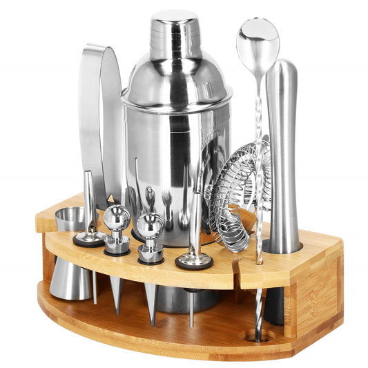 Barmeno rinkinys plaktuvas stovas  KI0012 12 vnt. sidabrinis