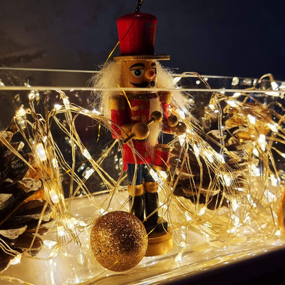 Kalėdinės eglutės lemputės, 20 LED,  CL0026, maitinamos baterijomis