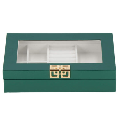 Papuošalų dėžutė žalios spalvos HA1042 23x14x5,5cm