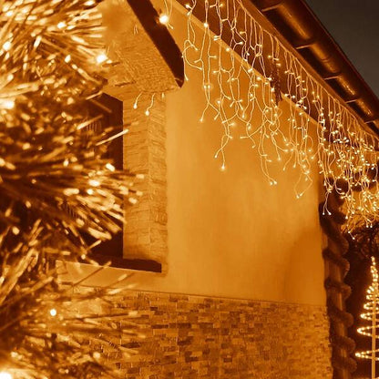 Lauko girlianda varvekliai CL0301 300 LED, 12m, šiltai balta, 8 programos