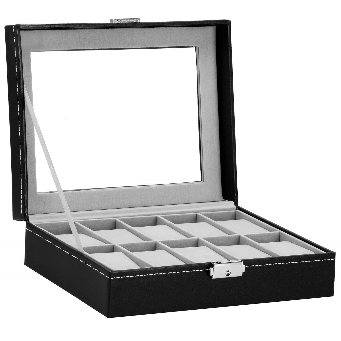 Laikrodžio dėžutė juodos spalvos HA1056 25x20x8cm