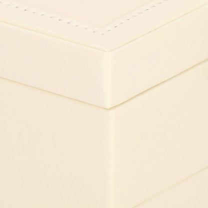 Papuošalų dėžutė kreminės spalvos HA1032 16x16x11cm