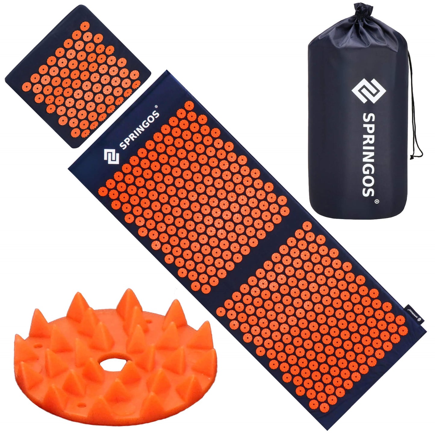 Taškinis kilimėlis su dygliuota pagalve, kūno stimuliatorius, atpalaiduojantis masažuoklis  SA0152