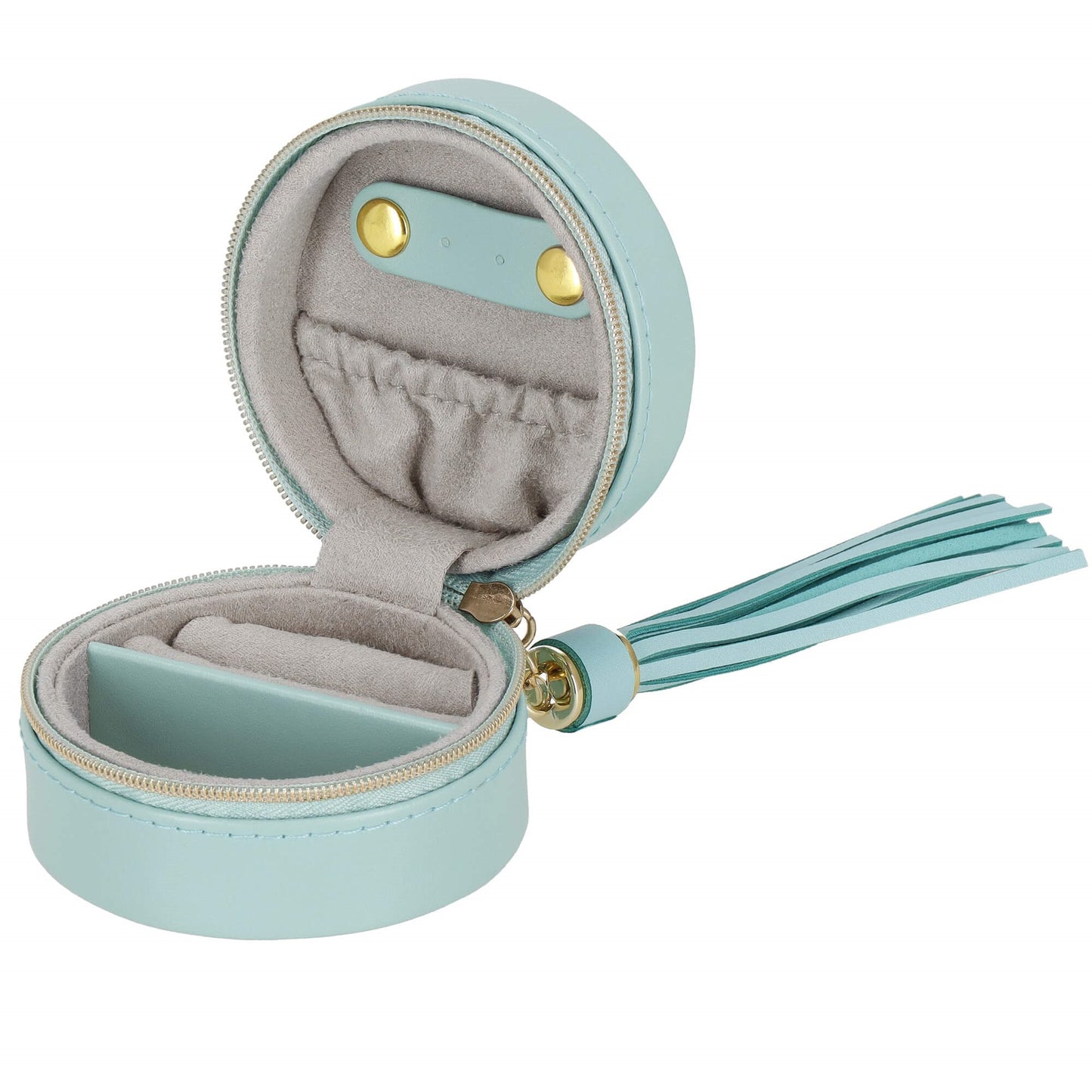 Papuošalų dėžutė žydros spalvos HA1041 7x7x4,5cm